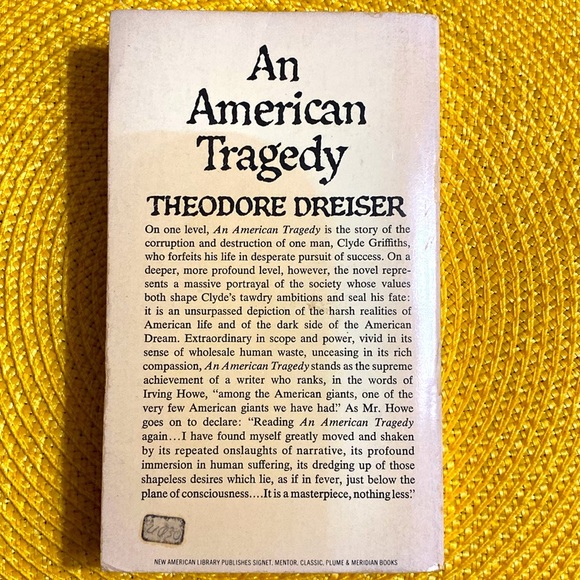 AN AMERICAN TRAGEDY classic Novel by THEODORE DREISER Vintage Paperback … - Picture 3 of 8